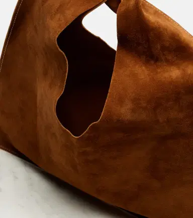 The Row Bindle Small suede top-handle bag | Thumbnail 4