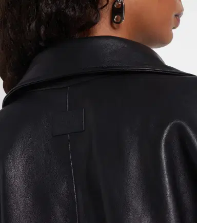 Acne Studios Logo leather jacket | Thumbnail 5 Acne Studios Logo leather jacket | Thumbnail 5