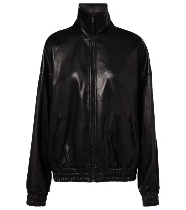 Acne Studios Logo leather jacket