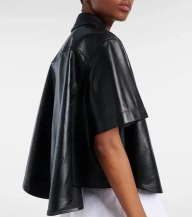 Loewe Anagram leather bowling shirt | Thumbnail 3 Loewe Anagram leather bowling shirt | Thumbnail 3