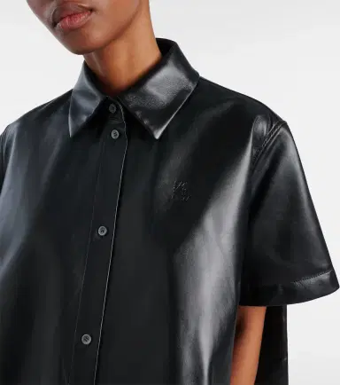 Loewe Anagram leather bowling shirt | Thumbnail 5 Loewe Anagram leather bowling shirt | Thumbnail 5
