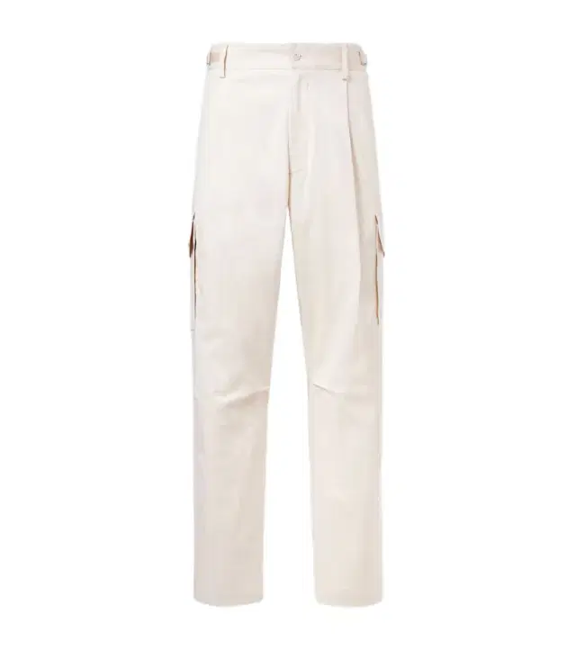 Cotton-blend gabardine cargo pants