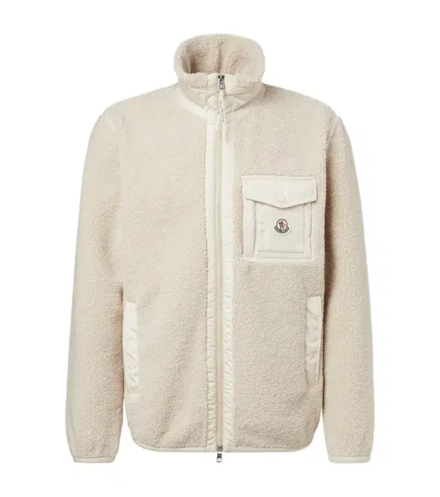 Fleece zip-up cardigan
