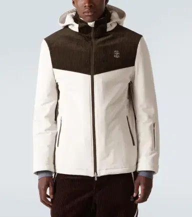 Brunello Cucinelli Corduroy-paneled ski jacket | Thumbnail 5