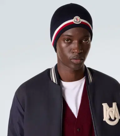 Moncler Logo virgin wool beanie | Thumbnail 3