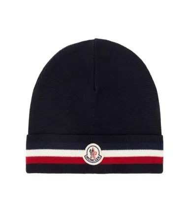 Moncler Logo virgin wool beanie | Thumbnail 1