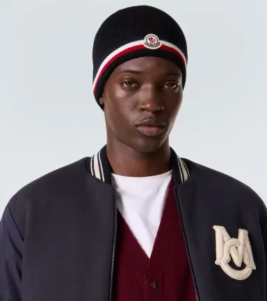 Moncler Logo virgin wool beanie | Thumbnail 4