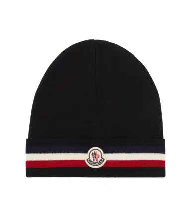 Moncler Logo virgin wool beanie | Thumbnail 1