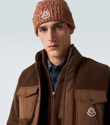 Moncler Logo virgin wool beanie | Thumbnail 3