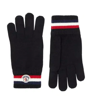 Moncler Logo virgin wool gloves | Thumbnail 1