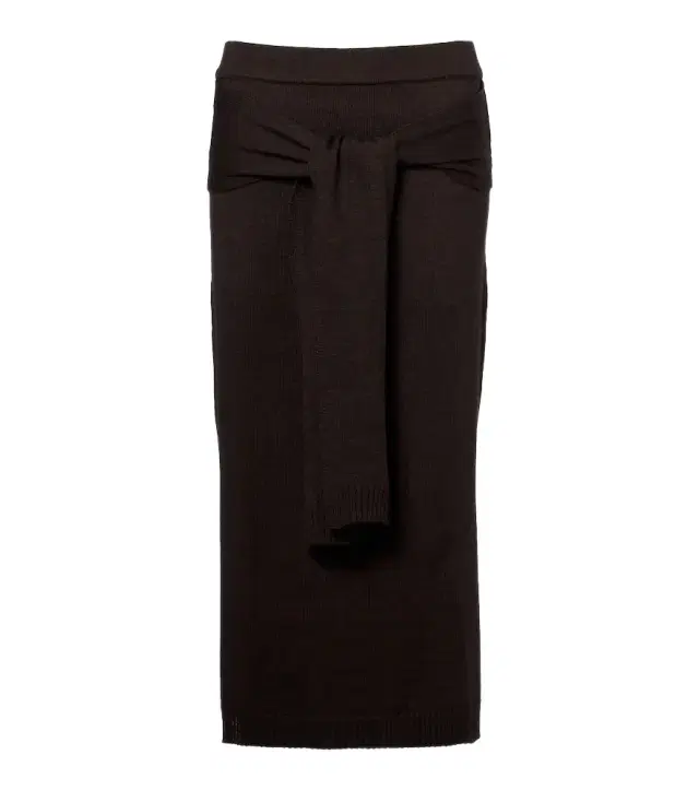 Lemaire Trompe L'ail wool-blend midi skirt