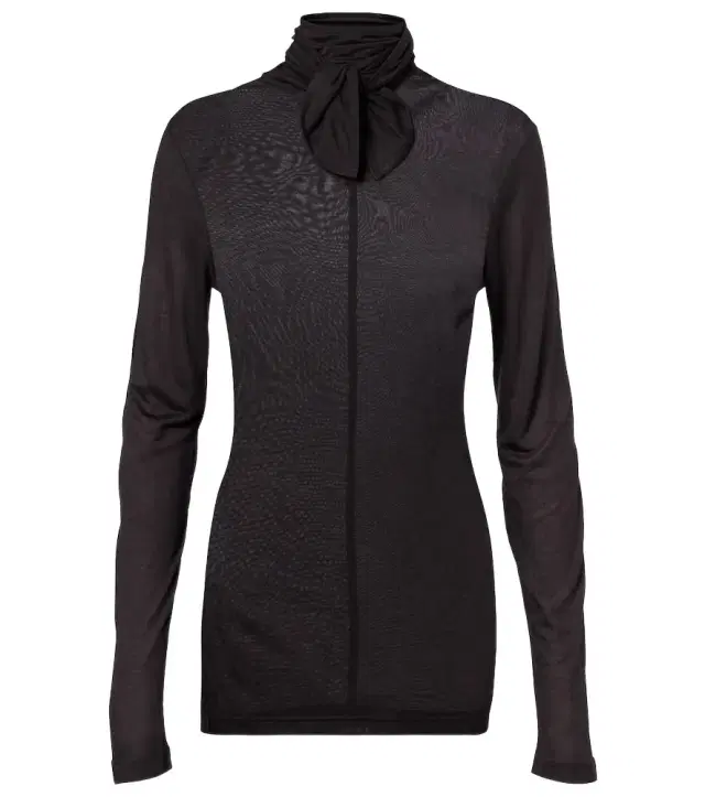 Lemaire Tie-neck jersey top