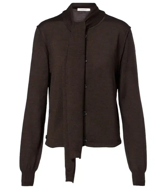 Lemaire Twisted tie-detail wool-blend cardigan
