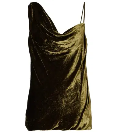 Dries Van Noten Draped velvet top | Thumbnail 1