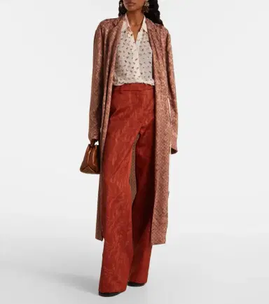Dries Van Noten Jacquard straight pants | Thumbnail 3