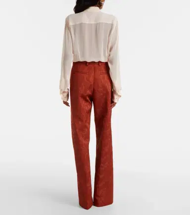 Dries Van Noten Jacquard straight pants | Thumbnail 6
