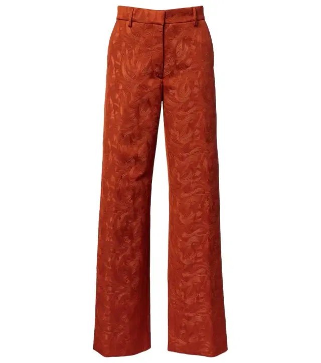 Dries Van Noten Jacquard straight pants