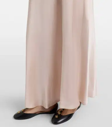 Chloé Chloé Lace-trimmed silk satin maxi dress | Thumbnail 2 Chloé Chloé Lace-trimmed silk satin maxi dress | Thumbnail 2