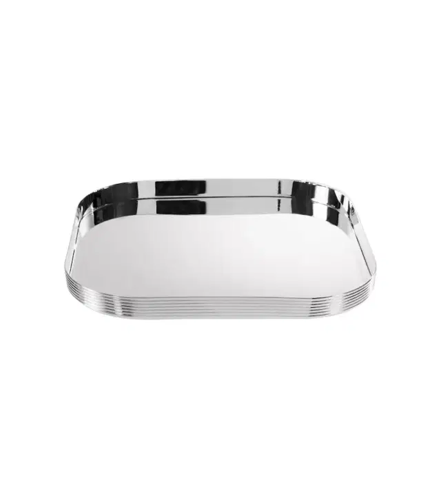 Christofle K + T silver-plated tray