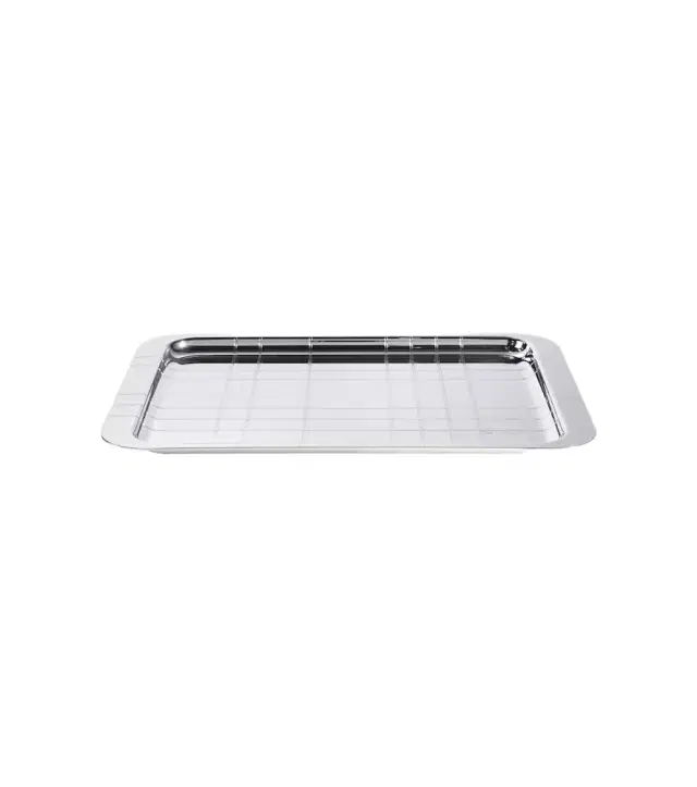 Christofle Graphik silver-plated tray