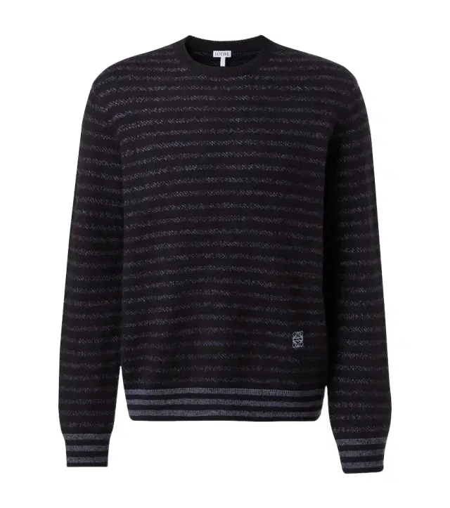 Loewe Anagram striped wool sweater