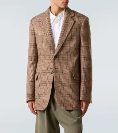 Loewe Prince of Wales check wool blazer | Thumbnail 3