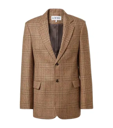 Loewe Prince of Wales check wool blazer | Thumbnail 1
