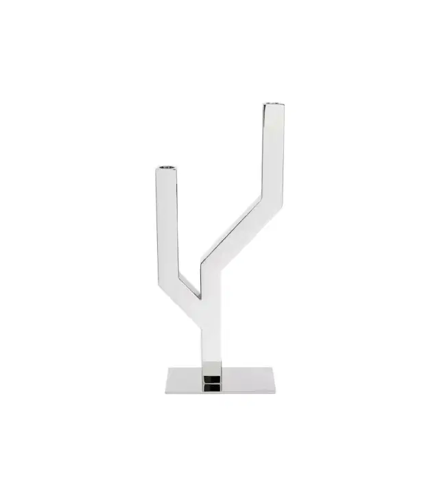 Christofle Arborescence stainless steel candle holder