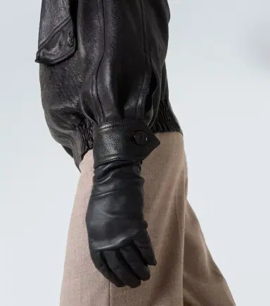 Saint Laurent Leather bomber jacket | Thumbnail 4 Saint Laurent Leather bomber jacket | Thumbnail 4