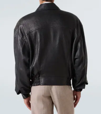 Saint Laurent Leather bomber jacket | Thumbnail 5 Saint Laurent Leather bomber jacket | Thumbnail 5
