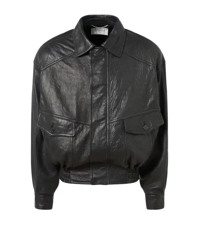 Saint Laurent Leather bomber jacket