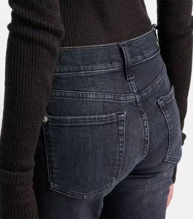 7 For All Mankind Mid-rise cropped skinny jeans | Thumbnail 6