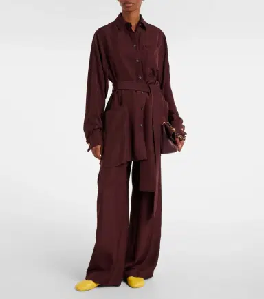Loewe Belted silk blouse | Thumbnail 2