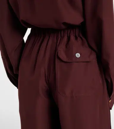 Loewe Pleated silk straight pants | Thumbnail 2 Loewe Pleated silk straight pants | Thumbnail 2