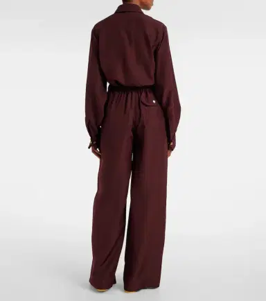 Loewe Pleated silk straight pants | Thumbnail 5 Loewe Pleated silk straight pants | Thumbnail 5