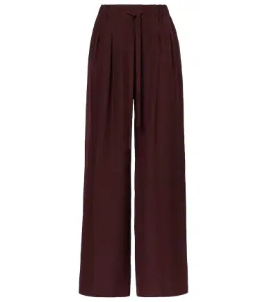 Loewe Pleated silk straight pants | Thumbnail 1 Loewe Pleated silk straight pants | Thumbnail 1