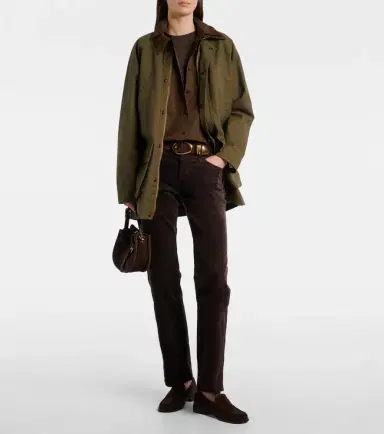 7 For All Mankind Calie Straight cotton-blend cordury flared pants | Thumbnail 5