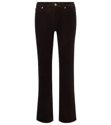 7 For All Mankind Calie Straight cotton-blend cordury flared pants | Thumbnail 1