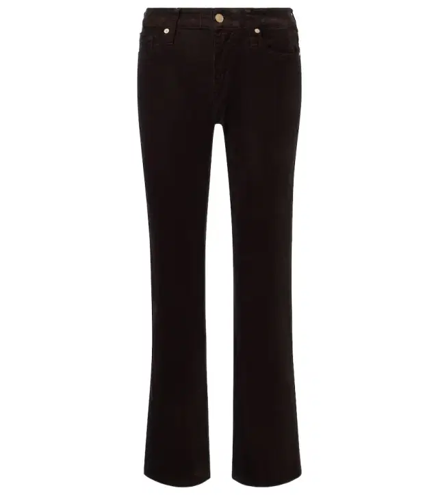 7 For All Mankind Calie Straight cotton-blend cordury flared pants