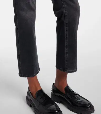 7 For All Mankind Calie Straight cropped mid-rise straight jeans | Thumbnail 3
