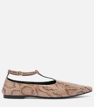 A Emery A. Emery Ward snake-effect leather Mary Jane flats | Thumbnail 3 A Emery A. Emery Ward snake-effect leather Mary Jane flats | Thumbnail 3