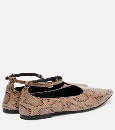 A Emery A. Emery Ward snake-effect leather Mary Jane flats | Thumbnail 4 A Emery A. Emery Ward snake-effect leather Mary Jane flats | Thumbnail 4
