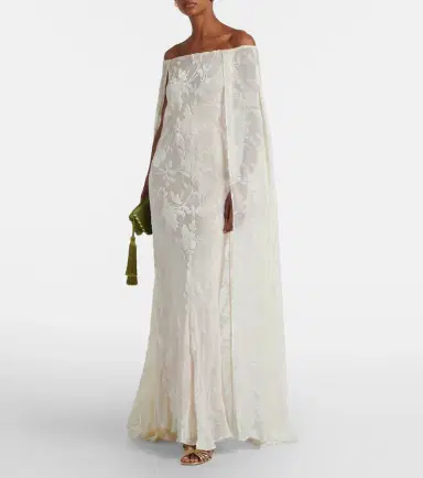 Rodarte Floral satin jacquard maxi skirt | Thumbnail 4