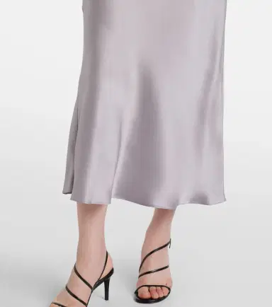 Rodarte Floral-appliqué silk charmeuse slip dress | Thumbnail 4