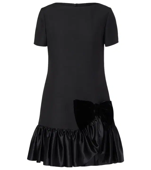 Valentino Crepe Couture ruffled minidress
