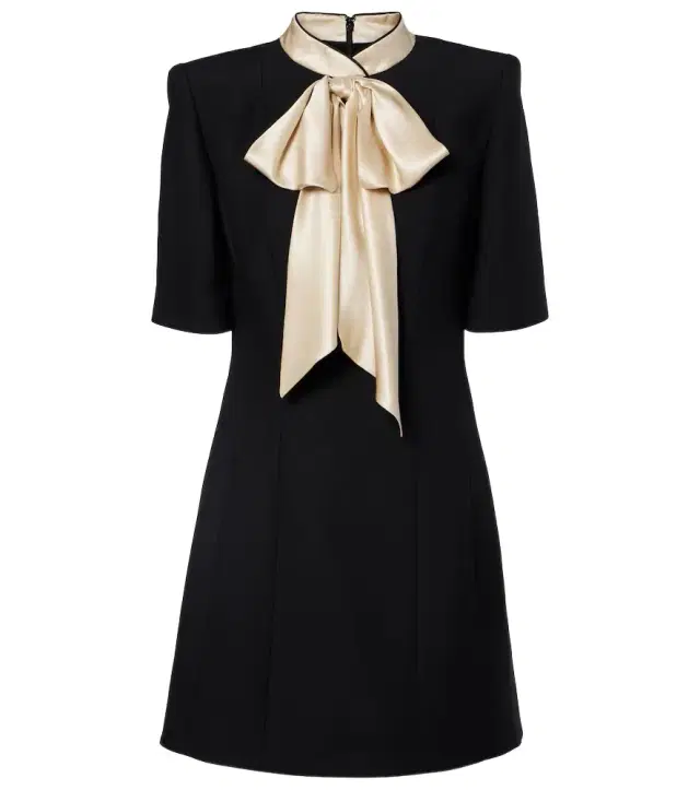 Valentino Crepe Couture bow-detail minidress