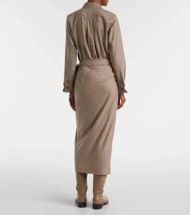 Max Mara Bingo cashmere-blend wrap skirt | Thumbnail 2