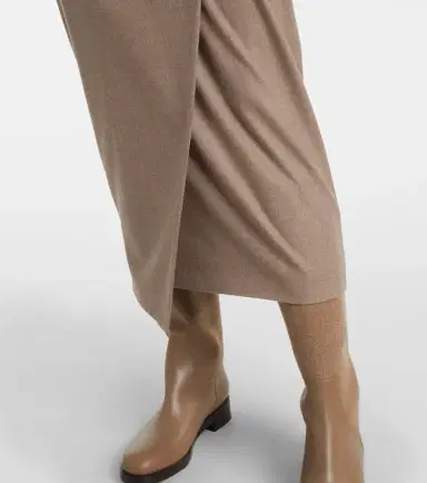 Max Mara Bingo cashmere-blend wrap skirt | Thumbnail 4