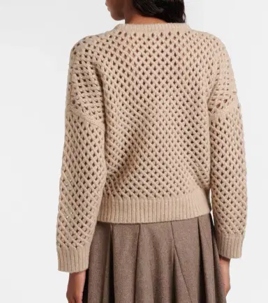 Max Mara Essen open-knit cashmere and silk sweater | Thumbnail 5