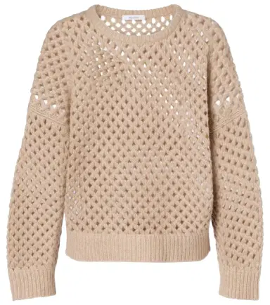 Max Mara Essen open-knit cashmere and silk sweater | Thumbnail 1